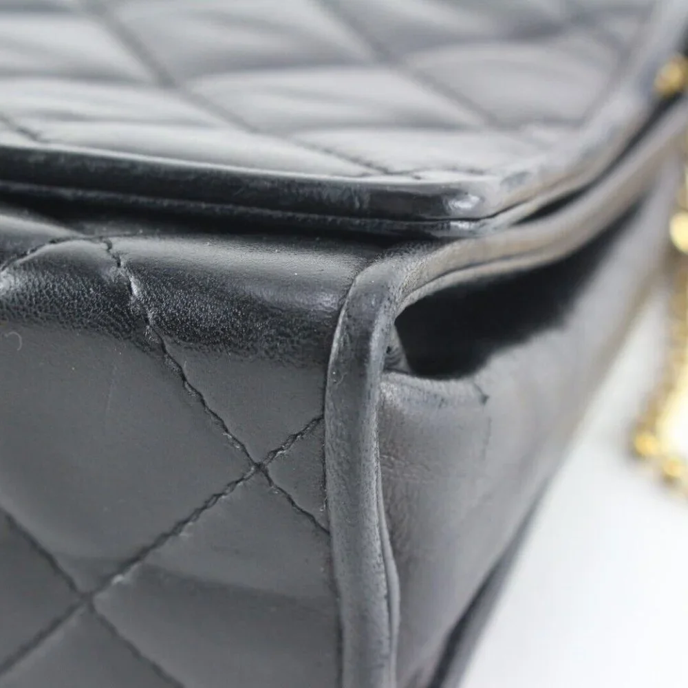 CHANEL black quilted